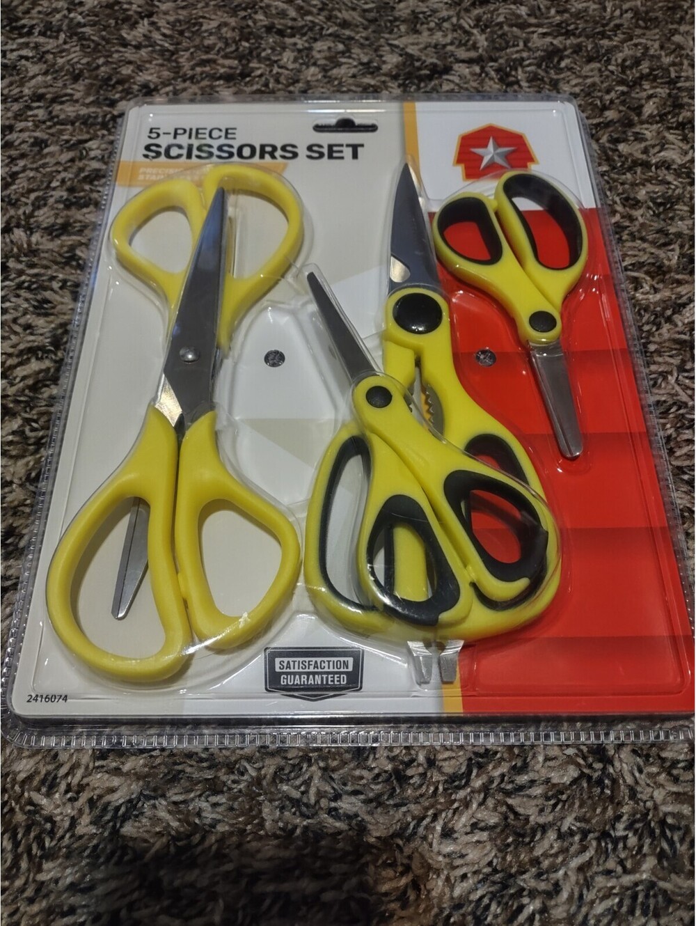 5 Piece Scissors Sets New